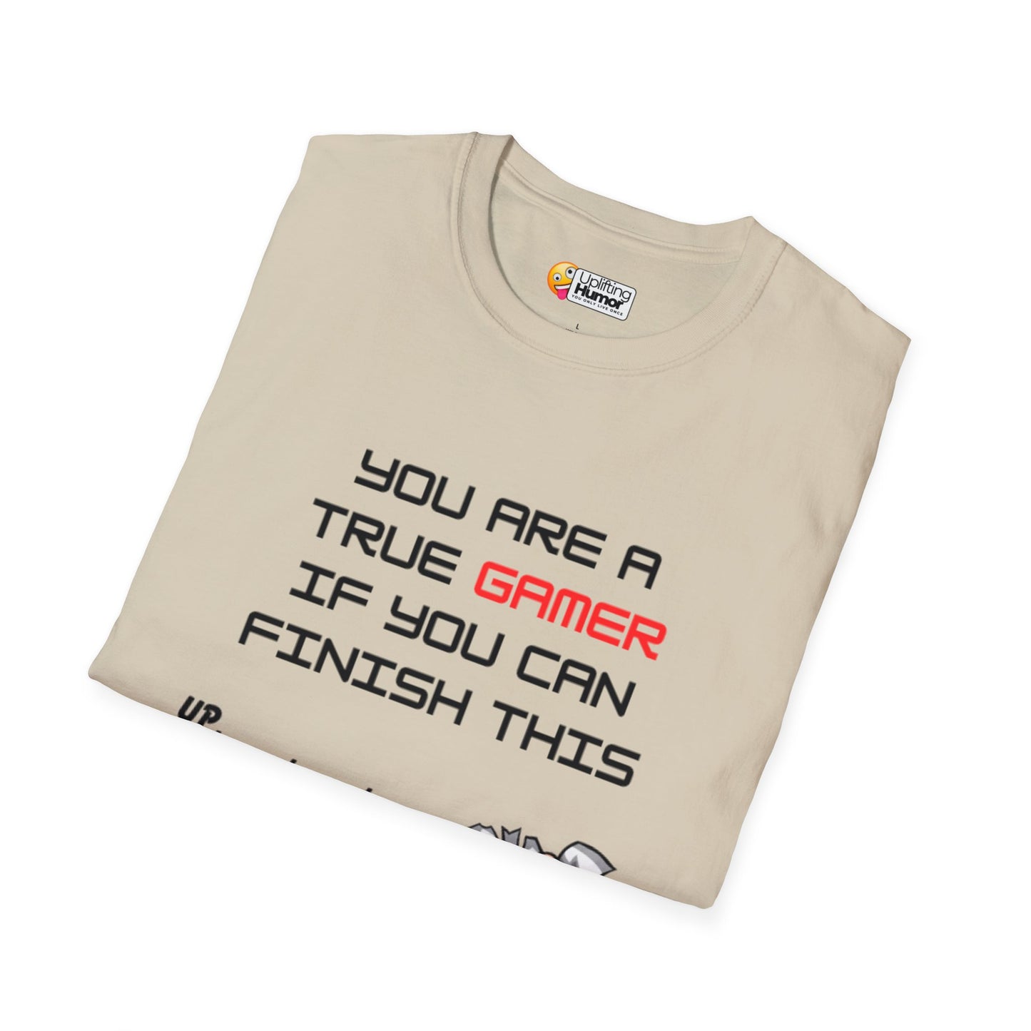 You're a True Gamer If You Finish This Cheat Code Shirt: Retro Gaming Style