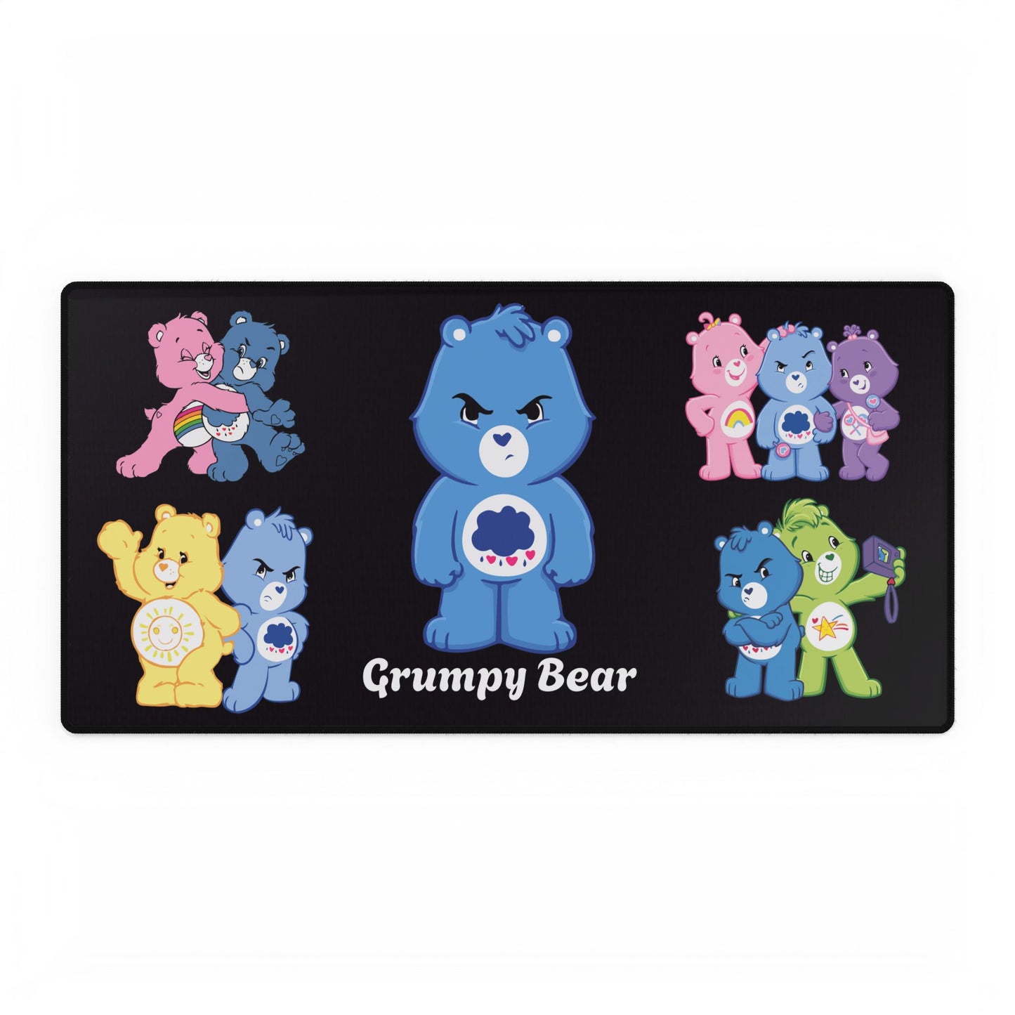 Grumpy Bear PC Mouse Pad: Nostalgic Care Bears Desk Accessory