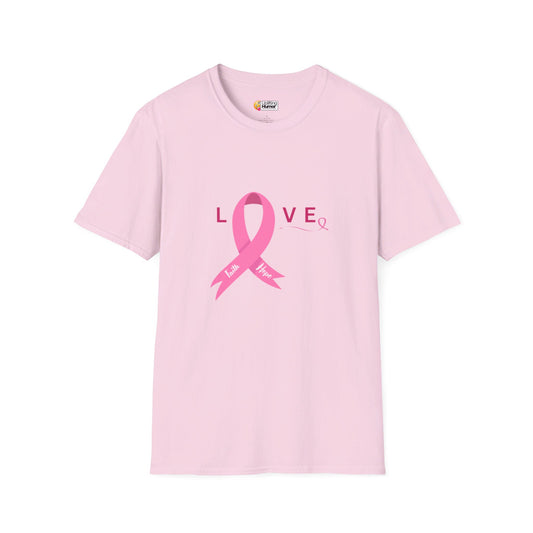 "Love" Breast Cancer Awareness Unisex T-Shirt