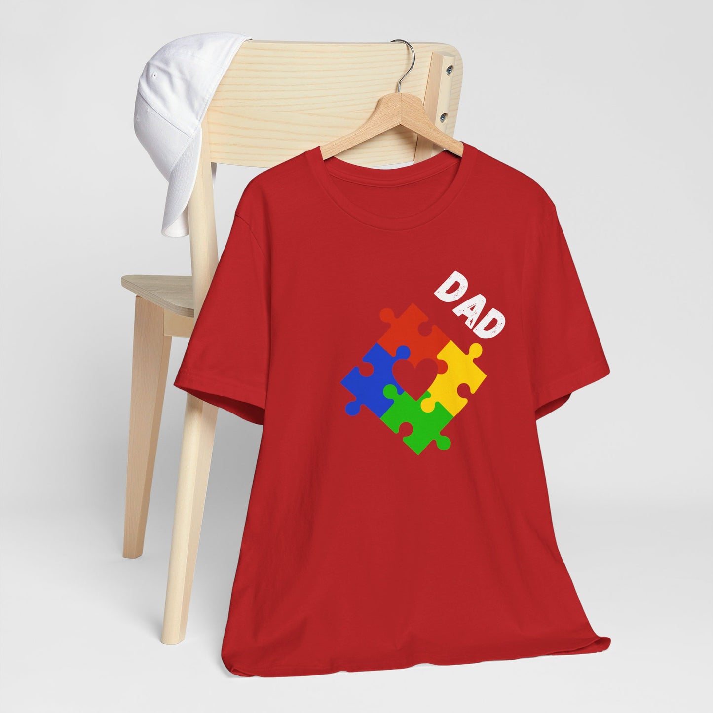 Dad Autism Unisex Jersey Short Sleeve Tee