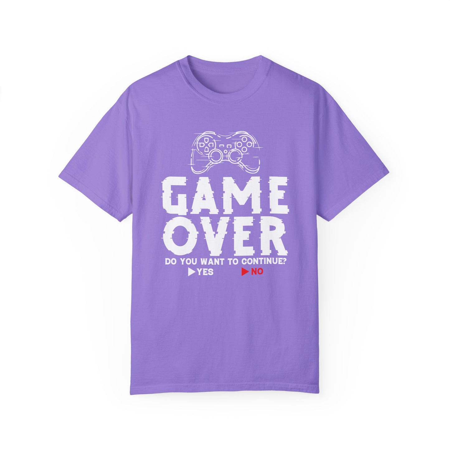 Game Over Do You Want to Continue Shirt: Classic Gamer Style