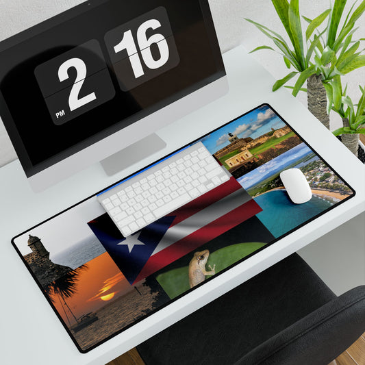 Puerto Rico Flag & Attractions PC Mouse Pad: Island Pride for Your Desk