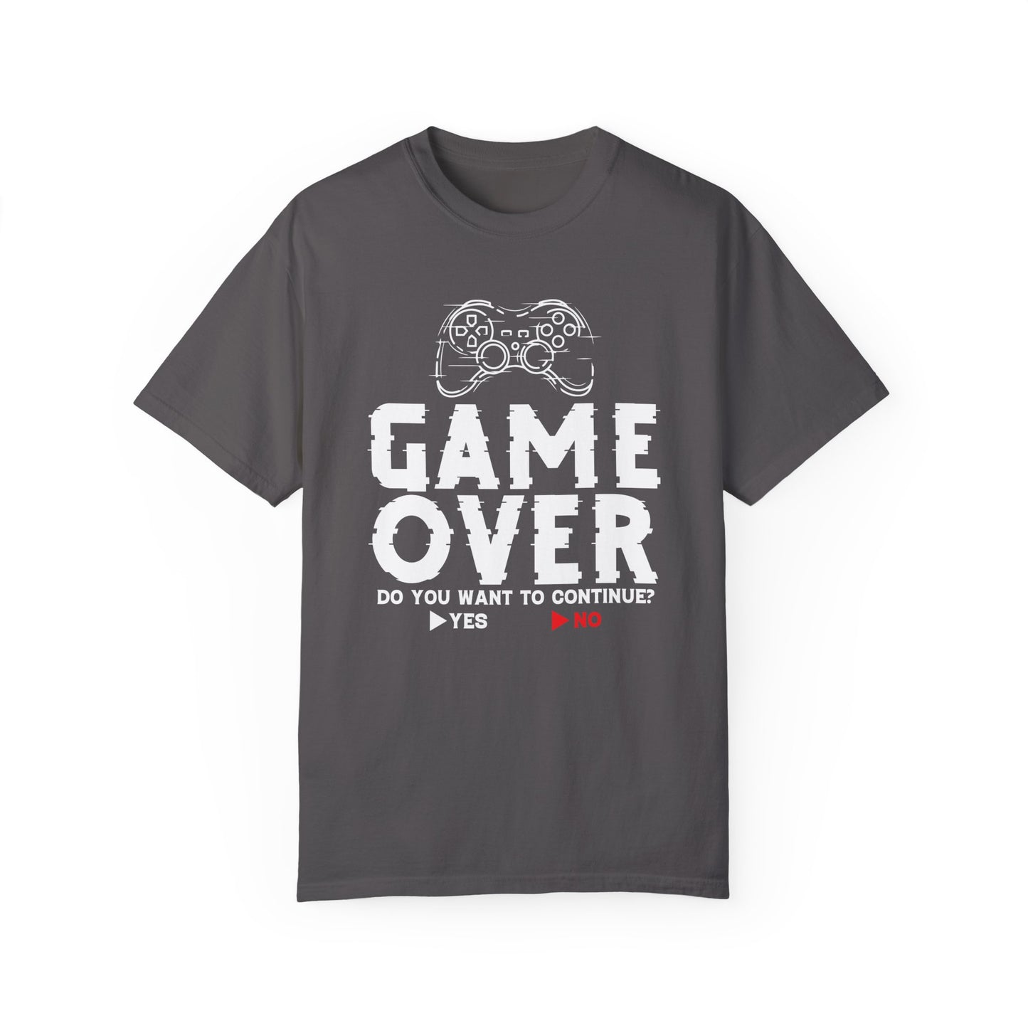 Game Over Do You Want to Continue Shirt: Classic Gamer Style