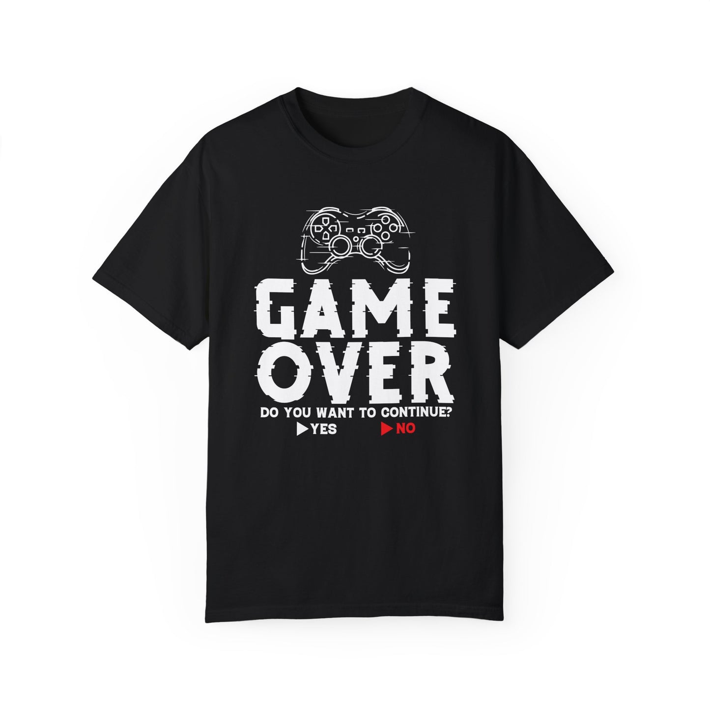 Game Over Do You Want to Continue Shirt: Classic Gamer Style