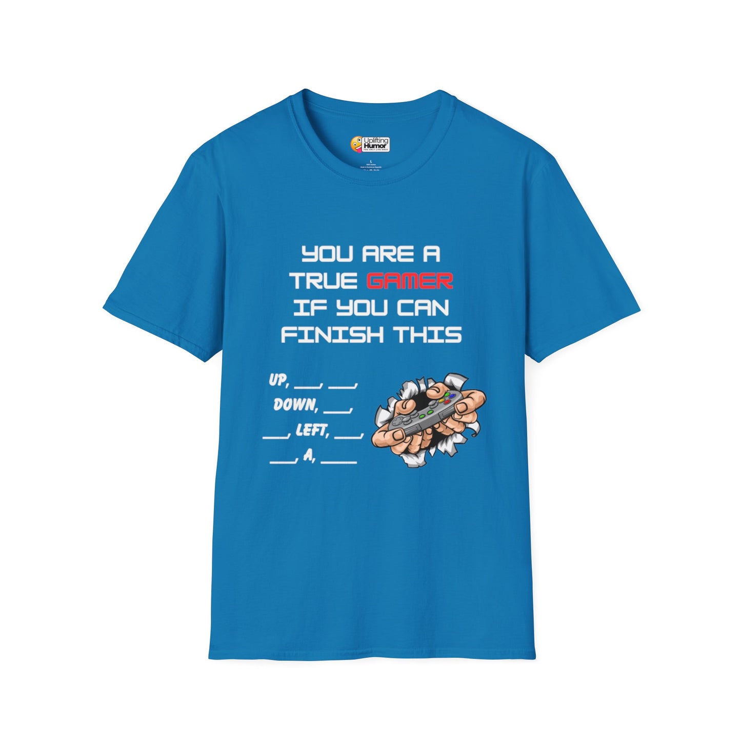 You're a True Gamer If You Finish This Cheat Code Shirt: Retro Gaming Style