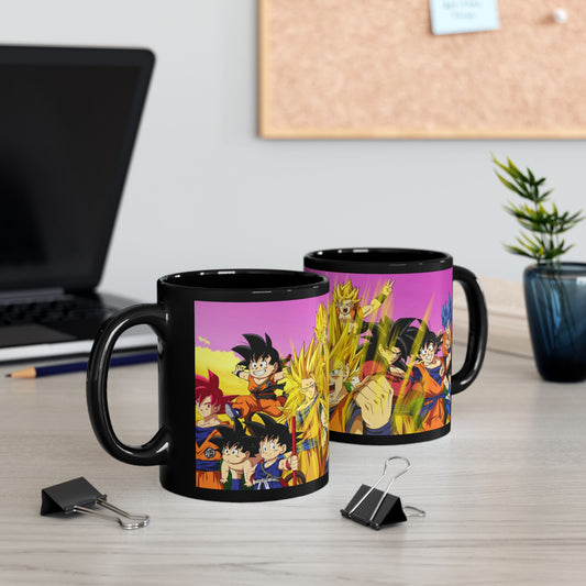 Anime power Black Mug (11oz)