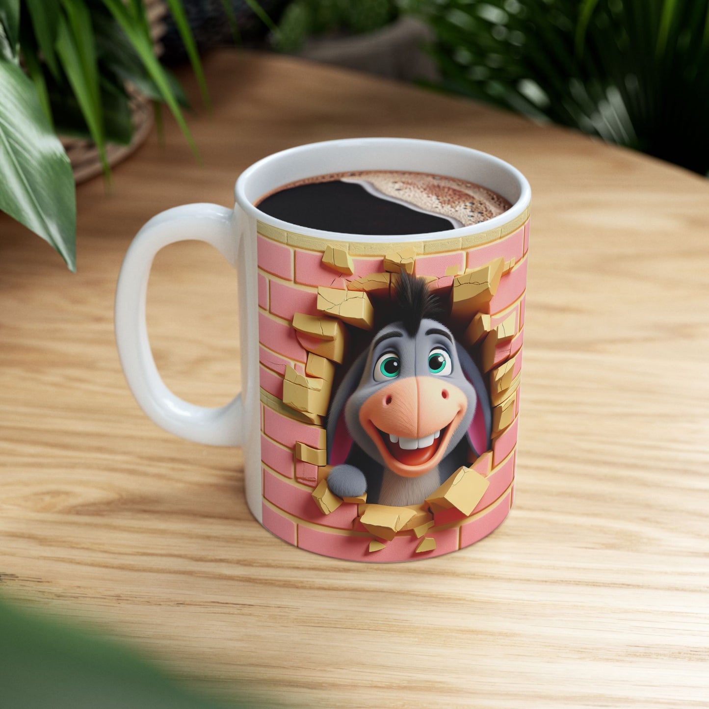 Donkey Ceramic Mug, (11oz)