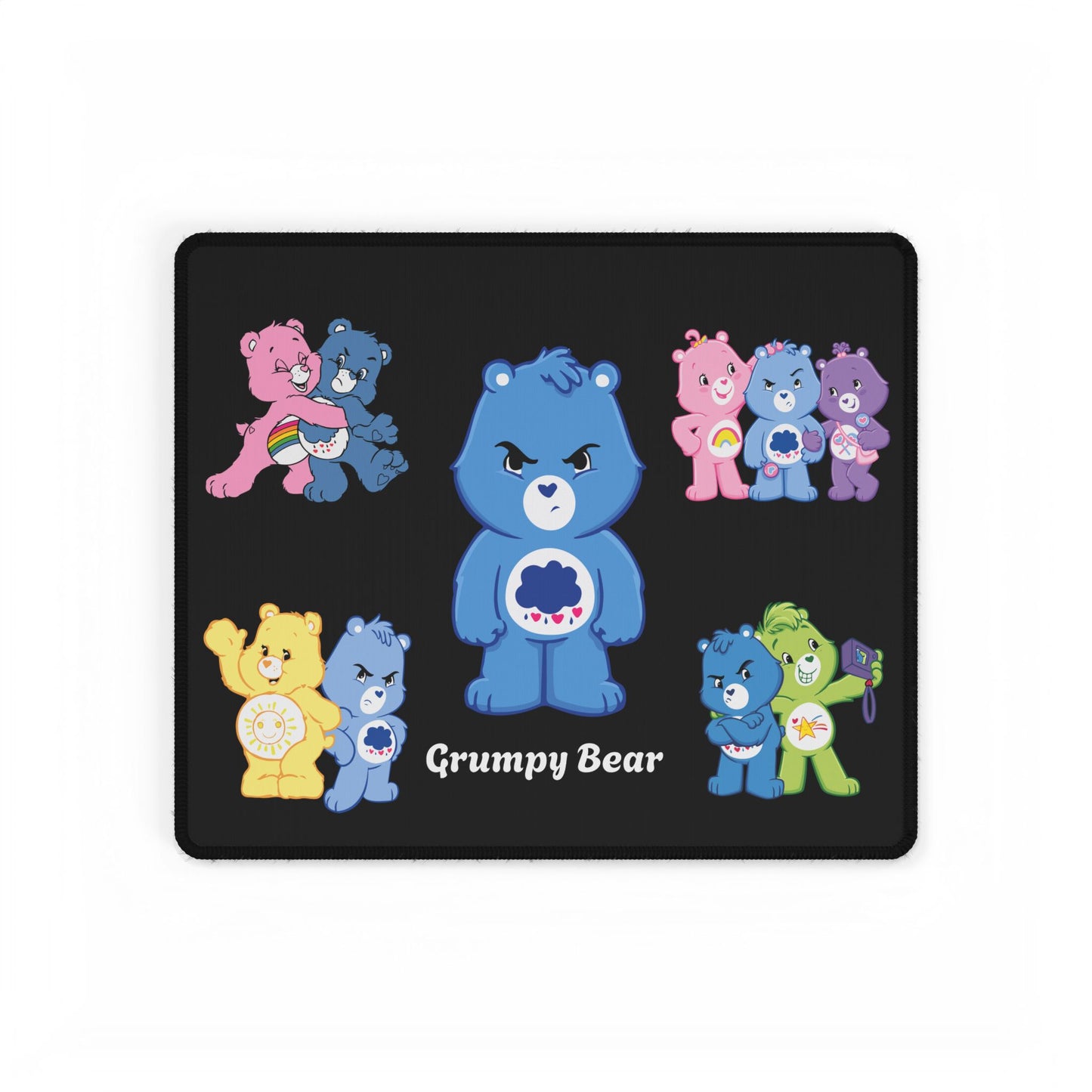 Grumpy Bear PC Mouse Pad: Nostalgic Care Bears Desk Accessory