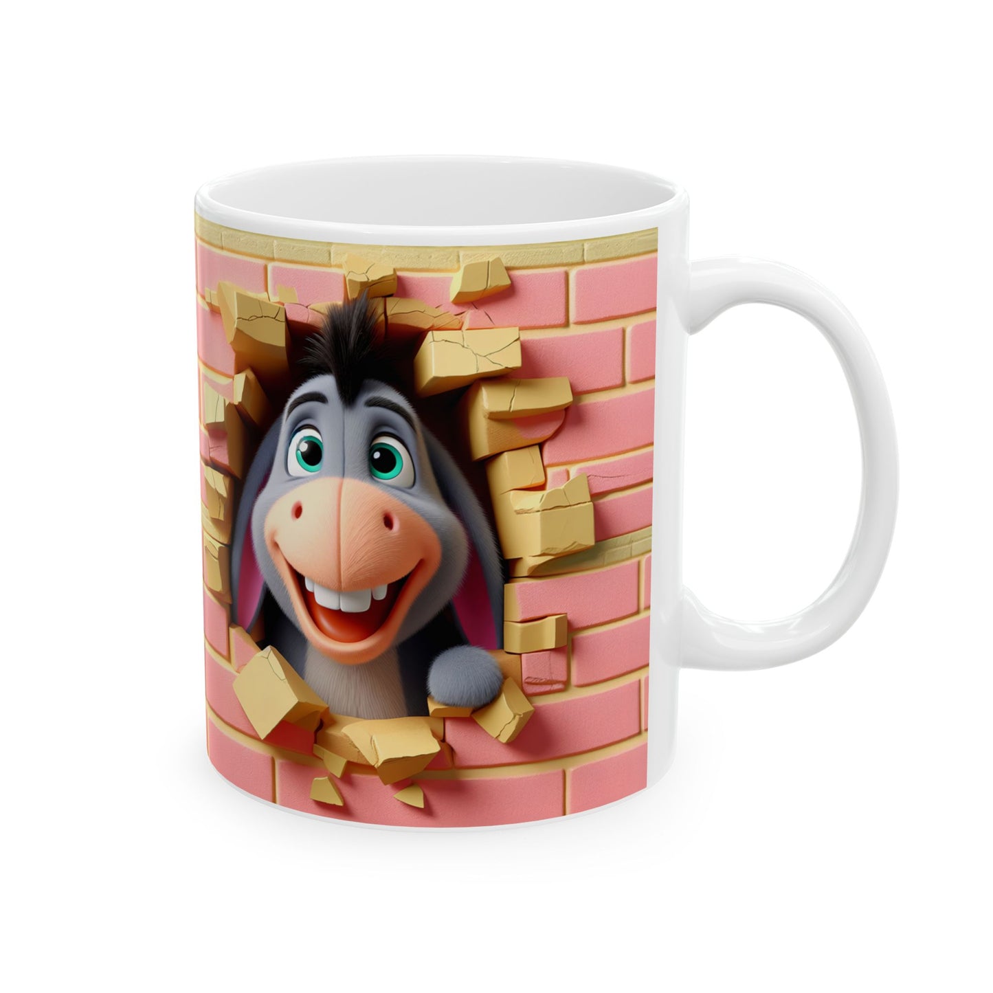 Donkey Ceramic Mug, (11oz)