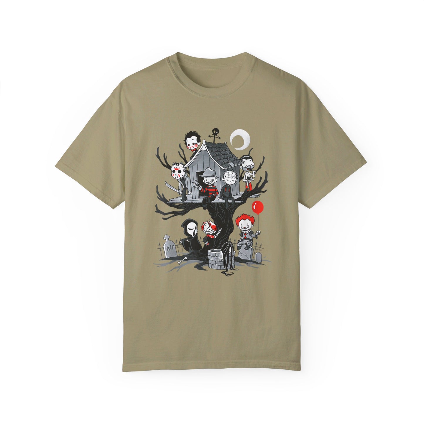 Horror Villains Treehouse Shirt: Fun and Spooky Halloween Style