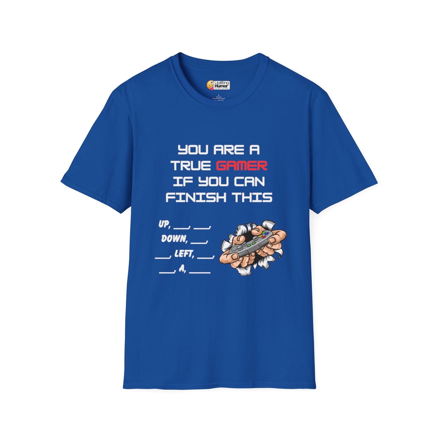 You're a True Gamer If You Finish This Cheat Code Shirt: Retro Gaming Style