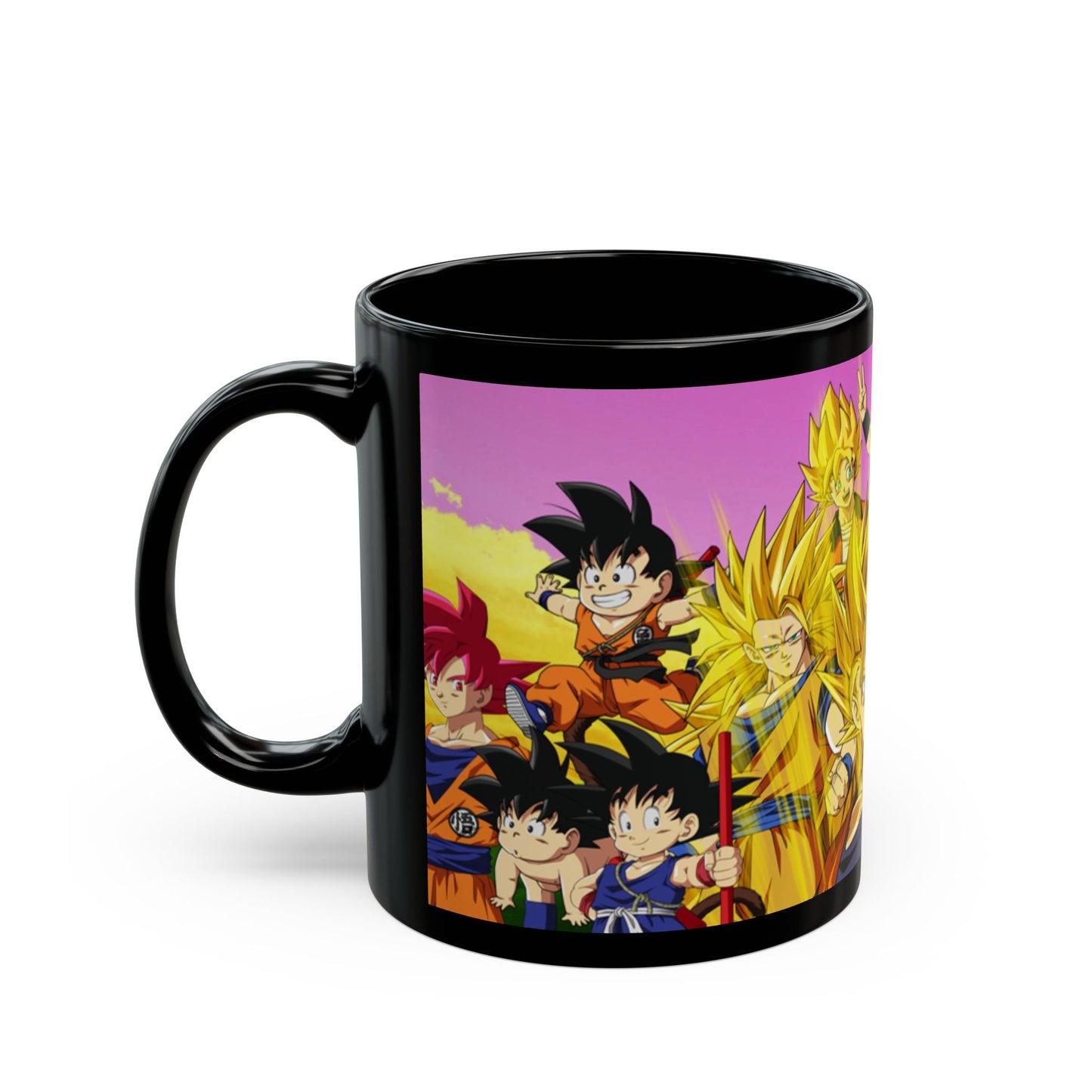 Anime power Black Mug (11oz)