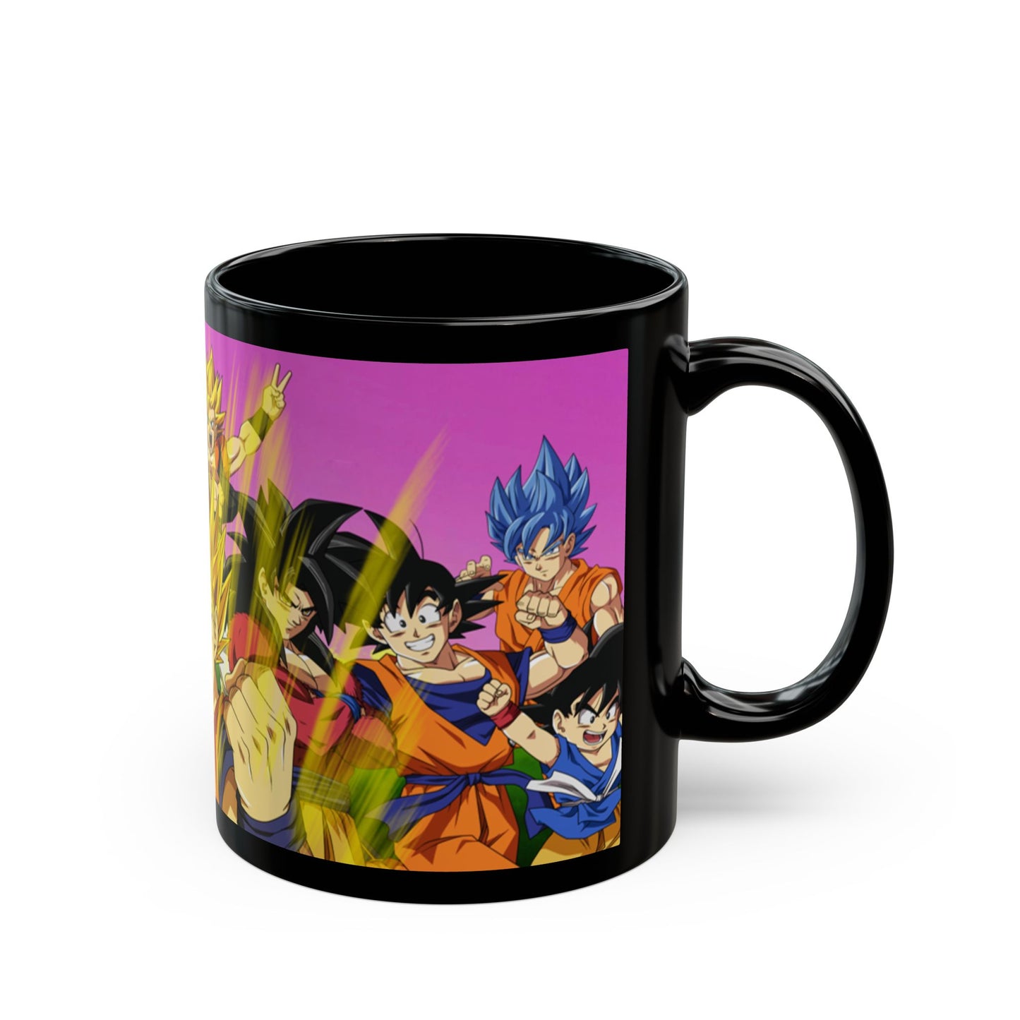 Anime power Black Mug (11oz)