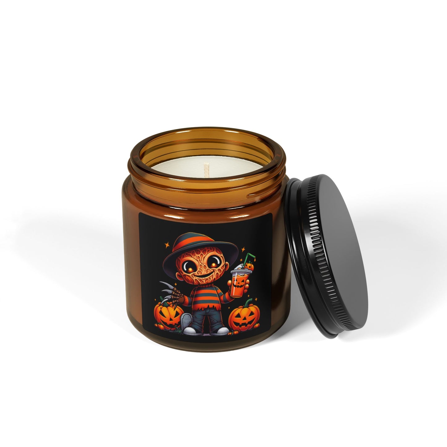 Freddy Scented Soy Candle (Multi-Size, Amber Jar)