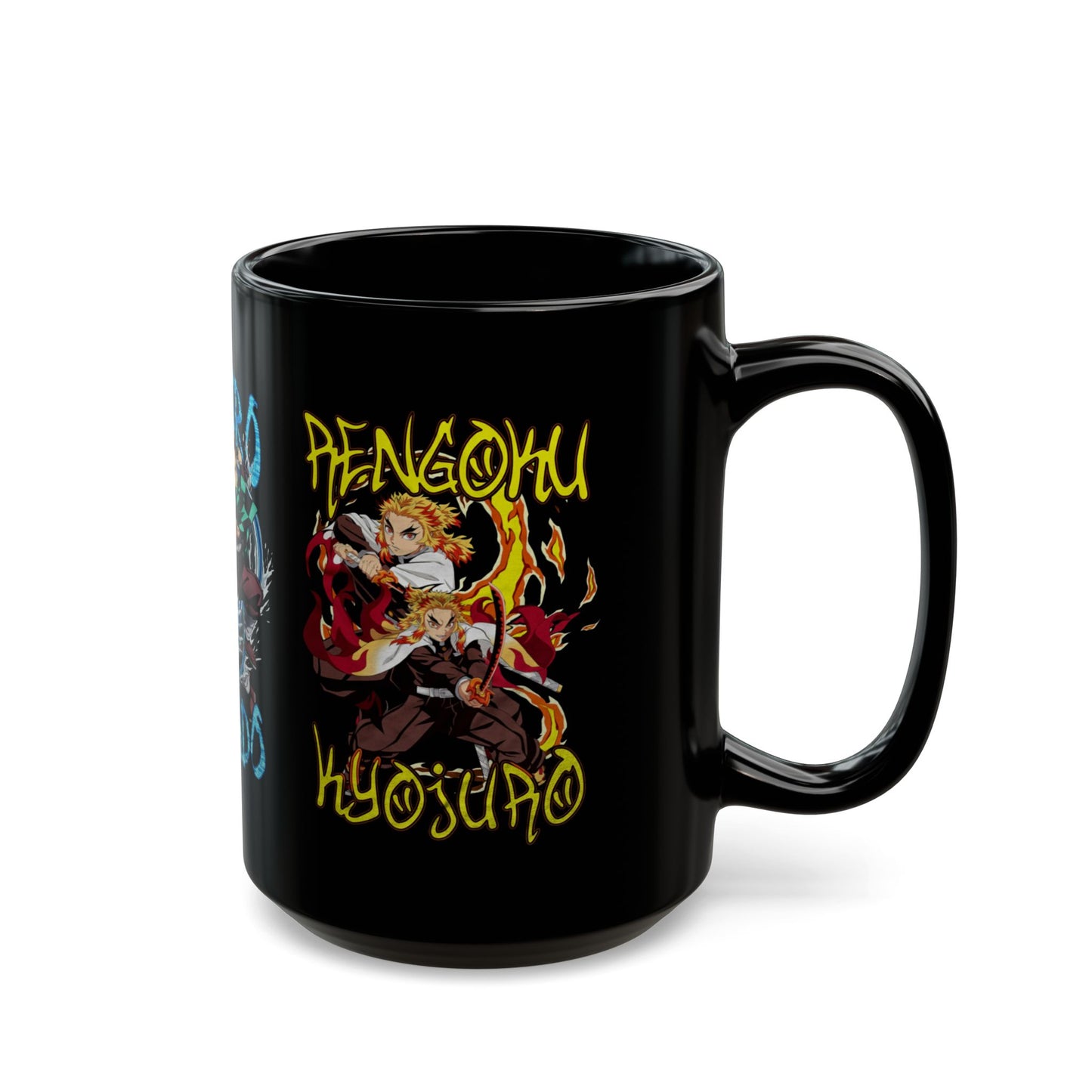 Demon Slayer Trio Black Ceramic Mug – Perfect for Coffee, Tea, and Hot Chocolate Lovers