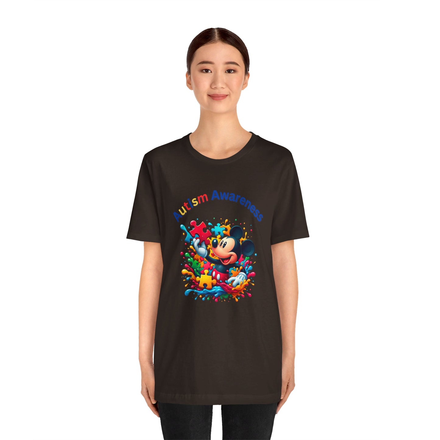 MIckey Autism Awareness Unisex Jersey Short Sleeve Tee