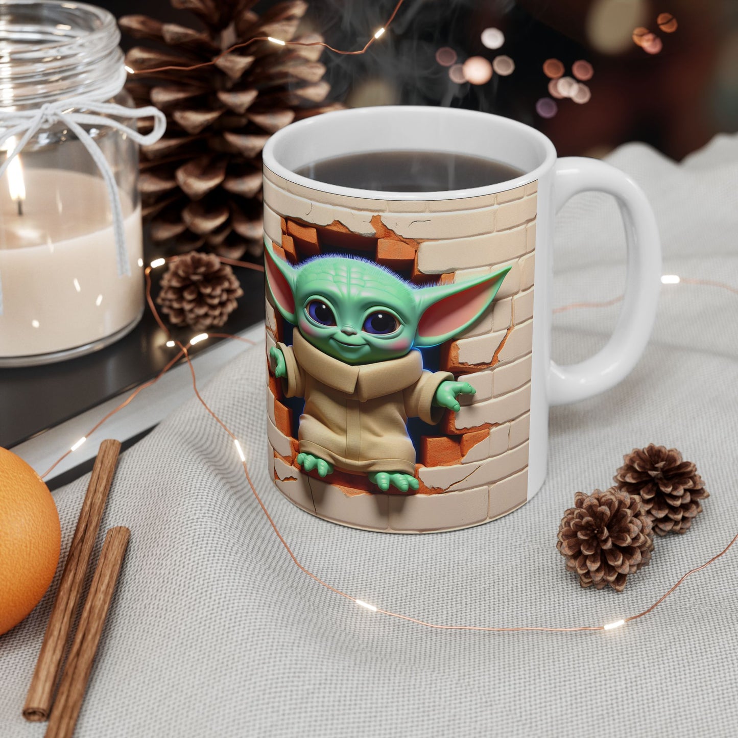 "The Force is here" Ceramic Mug, (11oz)