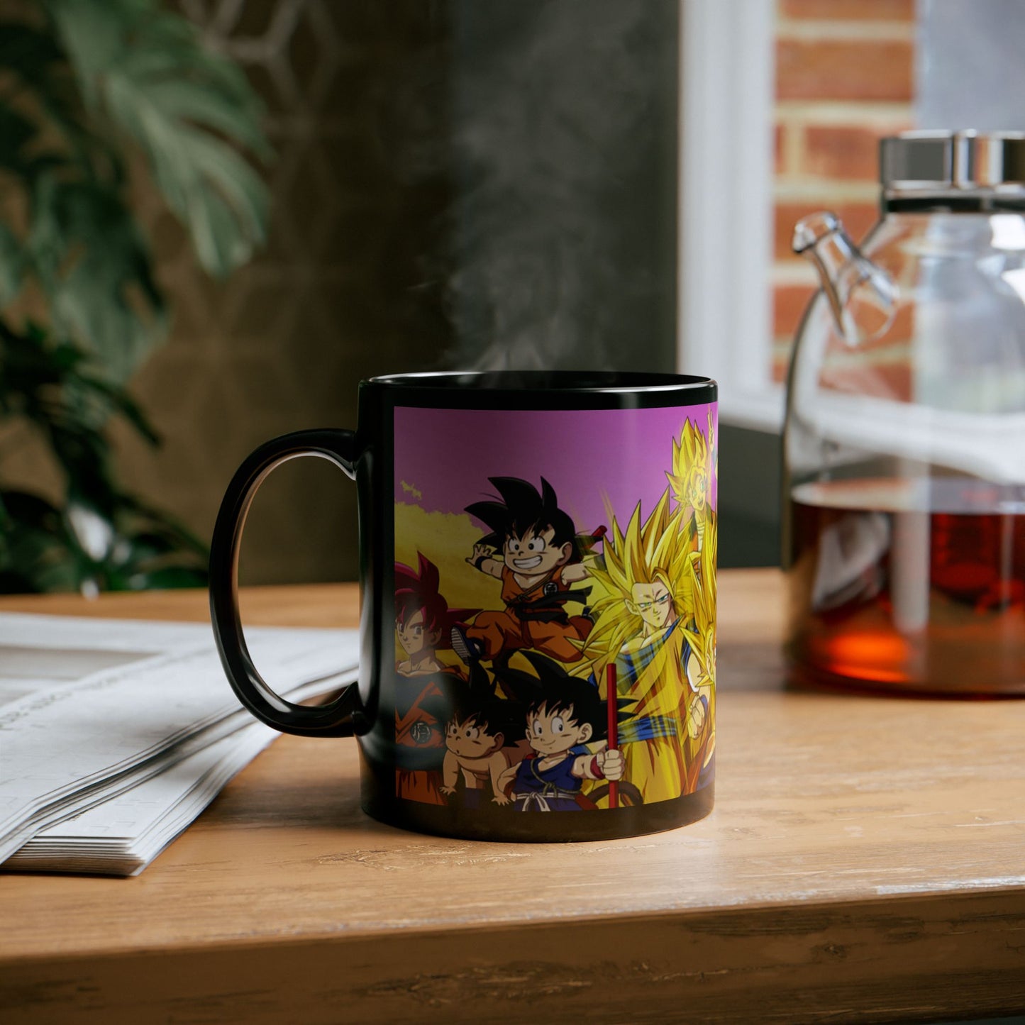 Anime power Black Mug (11oz)