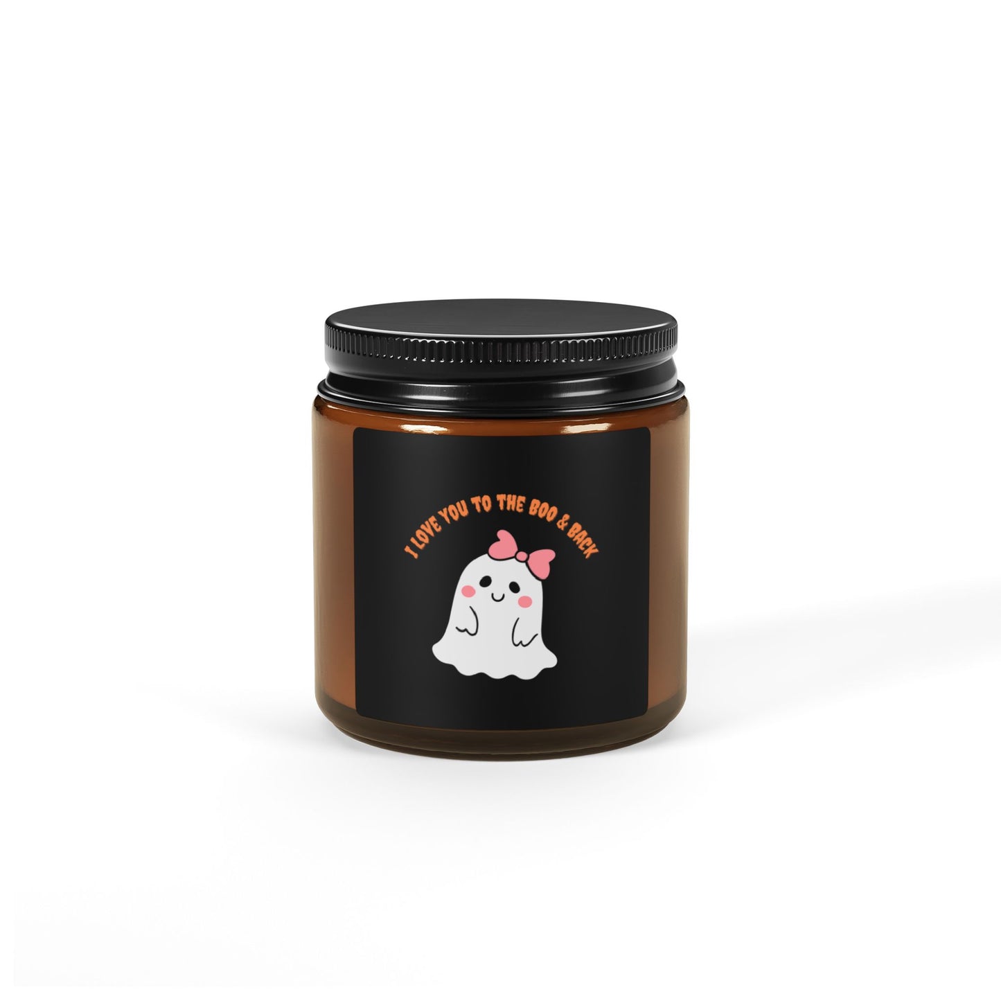 Boo & Back Scented Soy Candle (Multi-Size, Amber Jar)