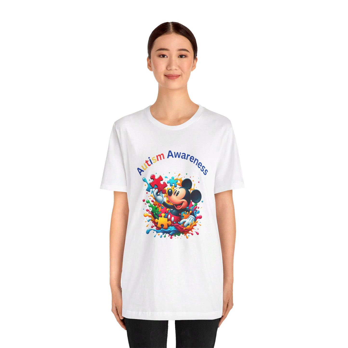 MIckey Autism Awareness Unisex Jersey Short Sleeve Tee