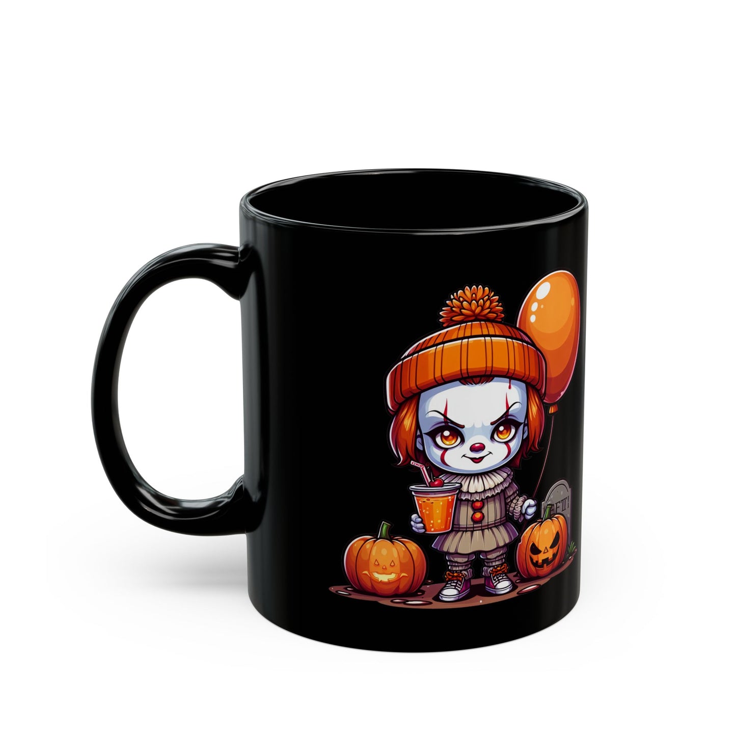 Little Pennywise Halloween Black Mug (11oz)