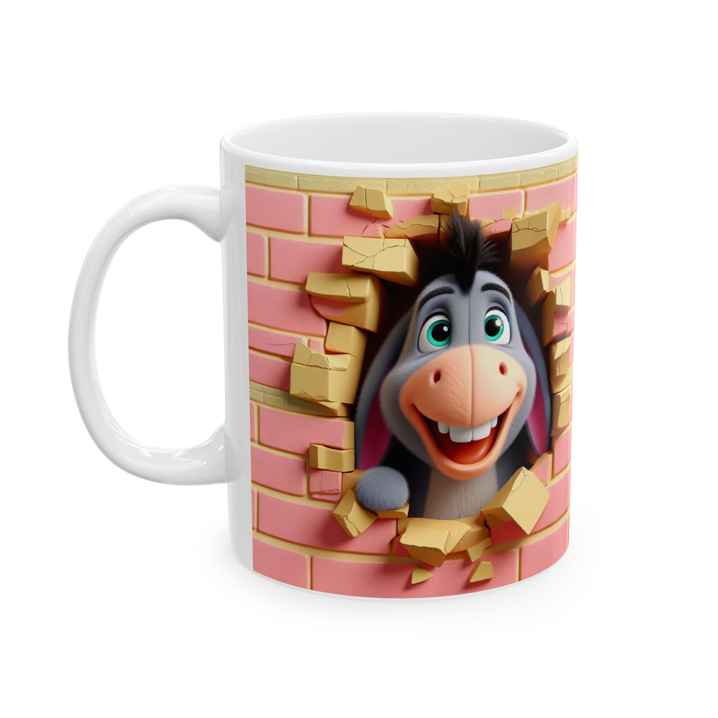 Donkey Ceramic Mug, (11oz)