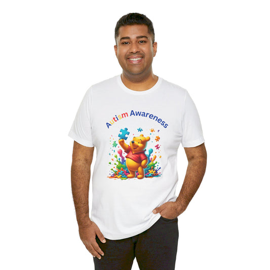 Winnie Autism Awareness Unisex Jersey Short Sleeve Tee