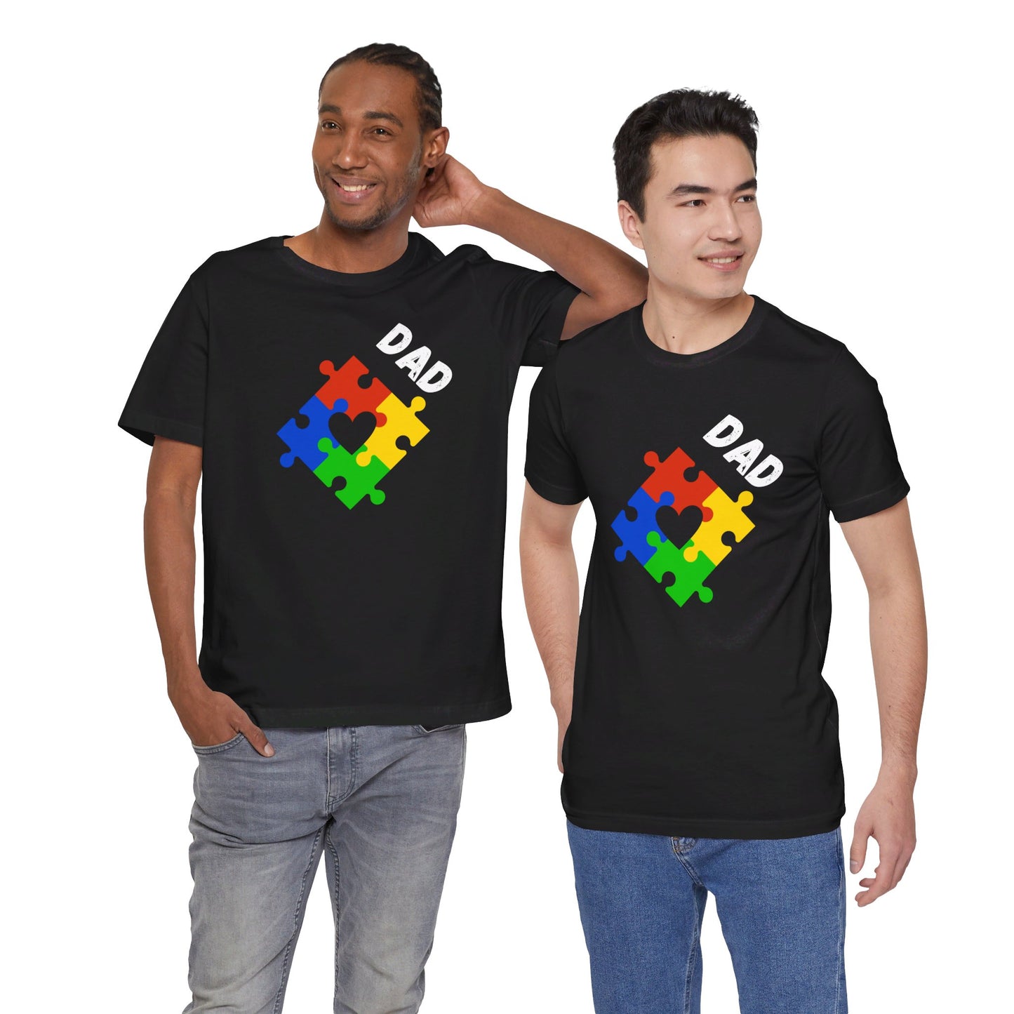 Dad Autism Unisex Jersey Short Sleeve Tee