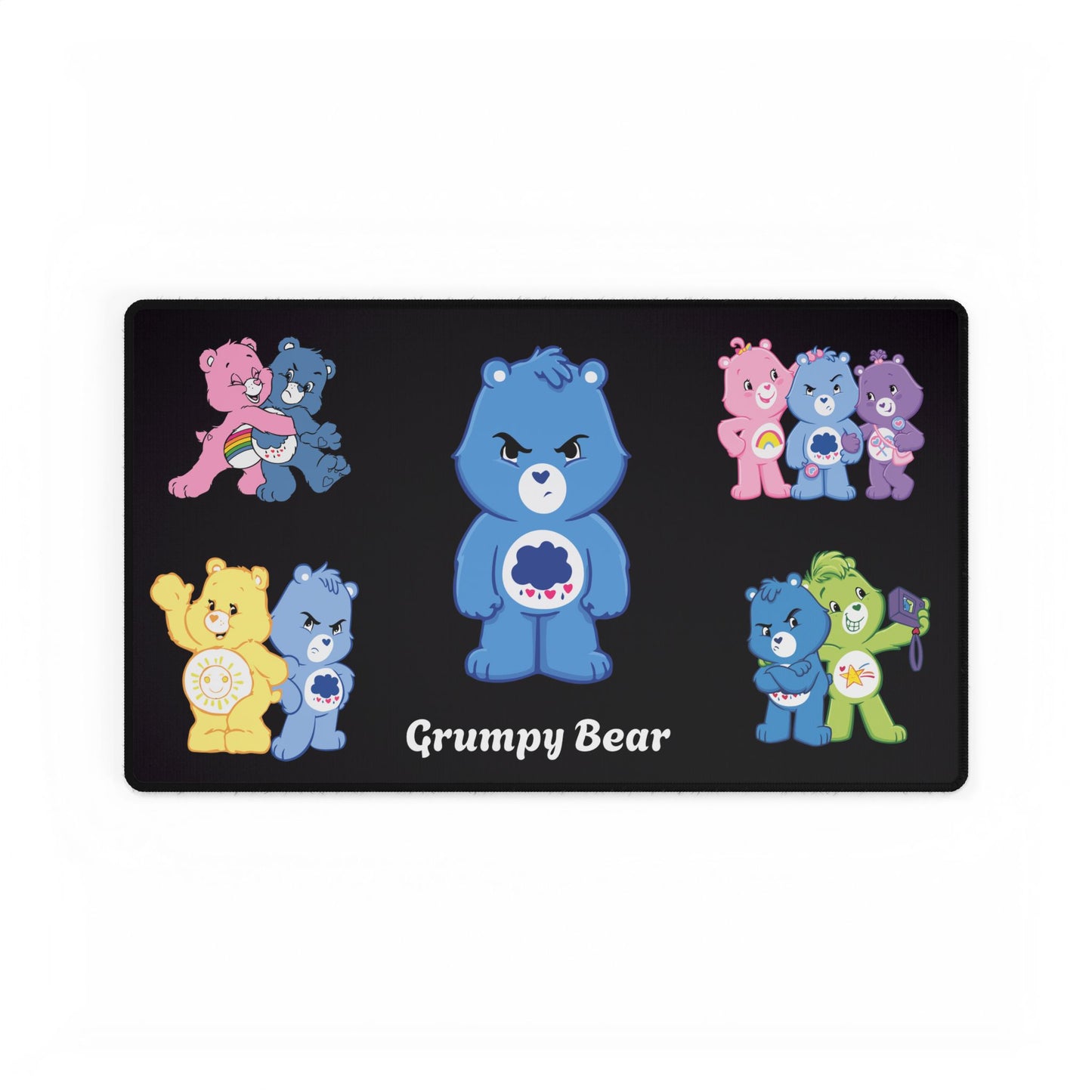 Grumpy Bear PC Mouse Pad: Nostalgic Care Bears Desk Accessory