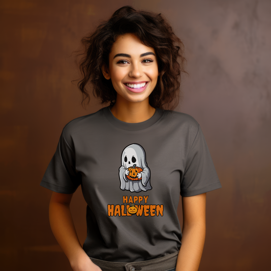 Happy Halloween Ghost Shirt: Fun & Festive Spooky Style