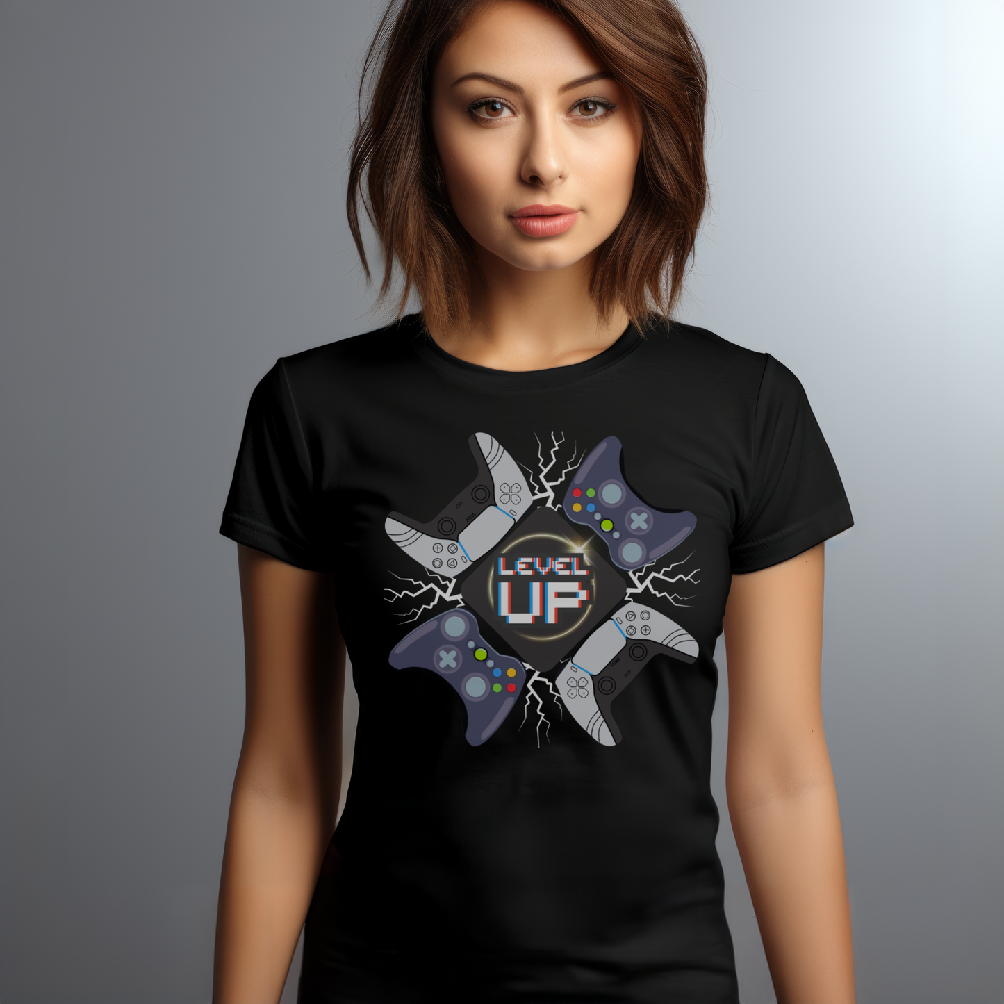 Level Up Shirt: Gaming Controllers Design for Gamers