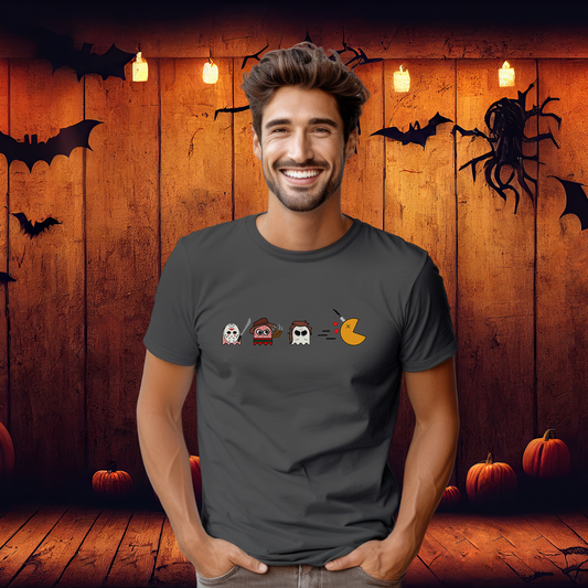 Pac-Man Horror Villains Shirt: Retro Gaming Meets Spooky Style