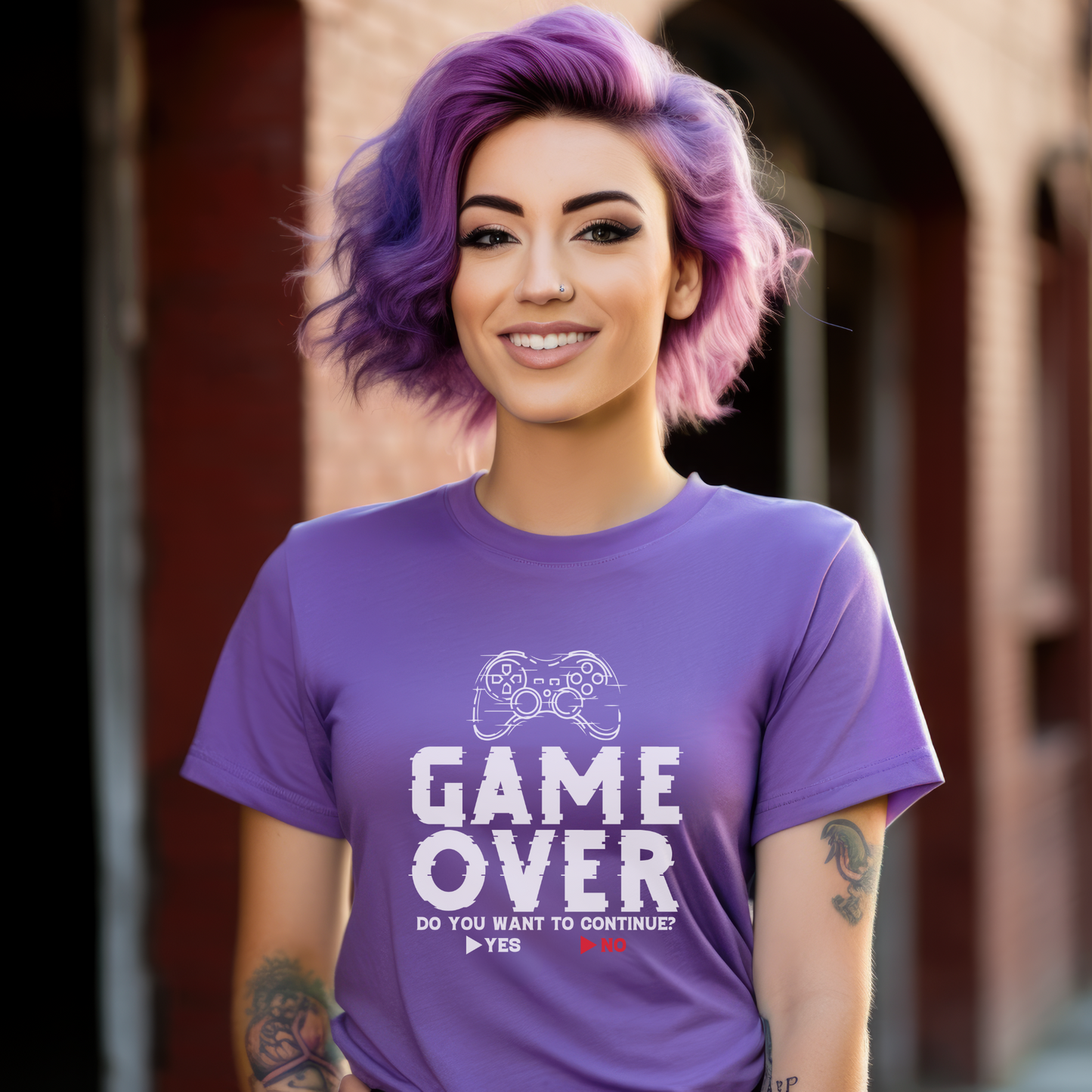 Game Over Do You Want to Continue Shirt: Classic Gamer Style