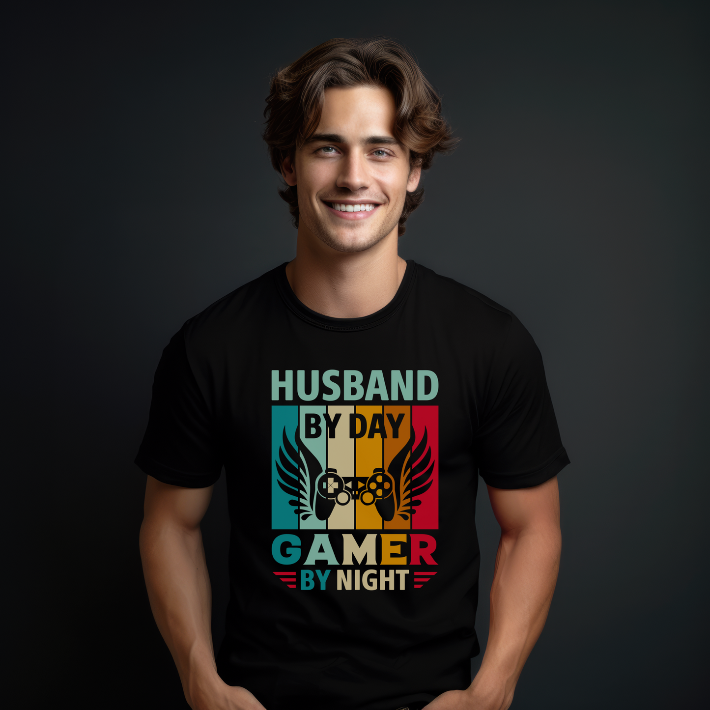 Husband by Day Gamer by Night Shirt: Perfect for Gaming Husbands