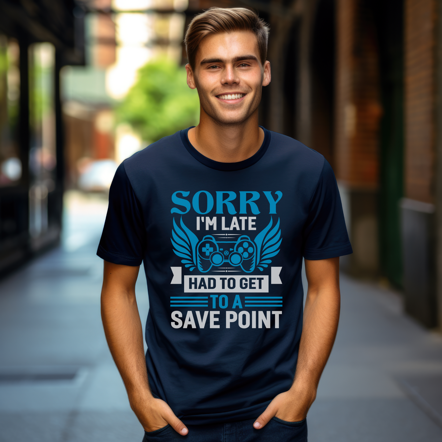 Sorry I'm Late Had to Get to a Save Point Shirt: Perfect for Gamers